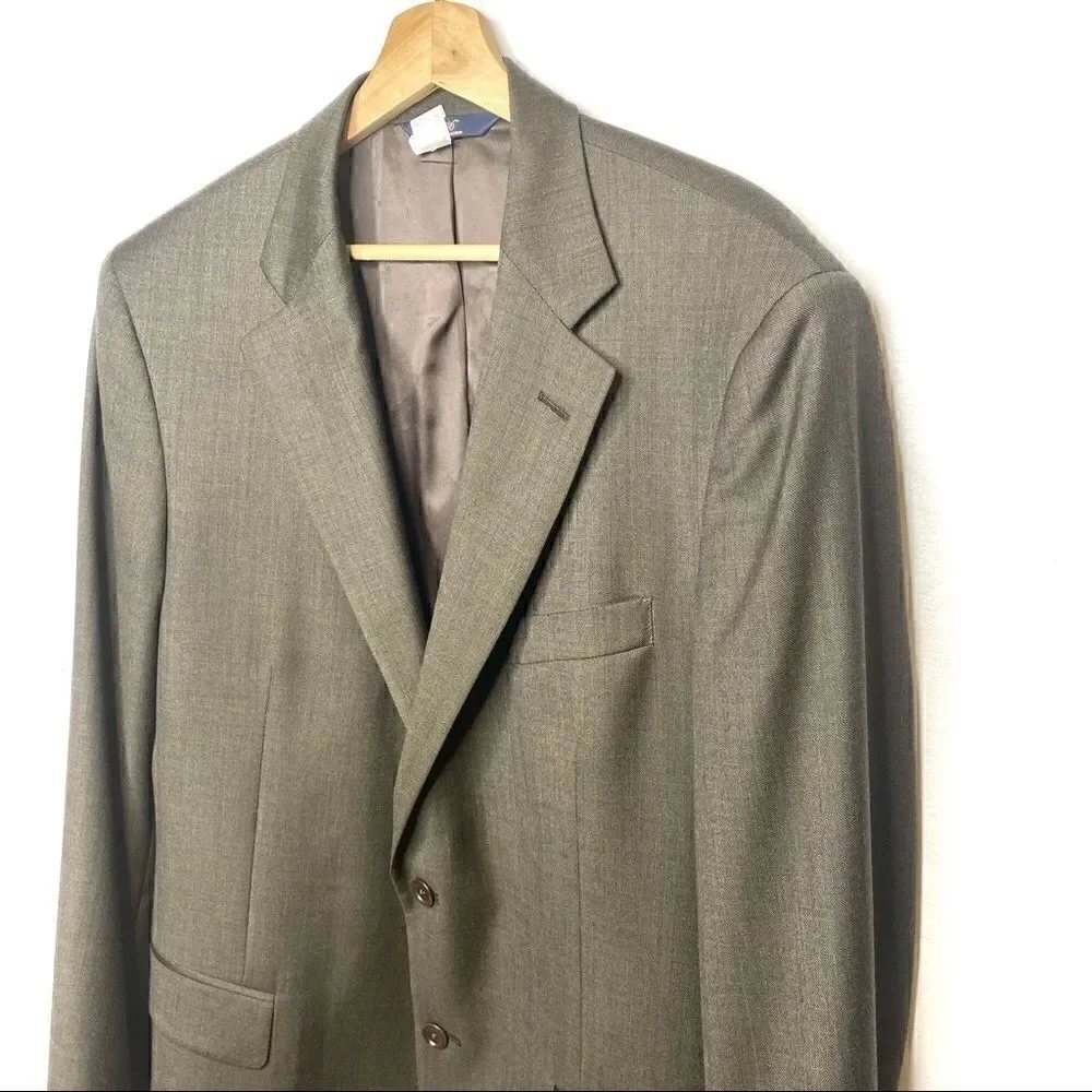 Brooks Brothers 346 brown wool 2 button sport coat size 42L